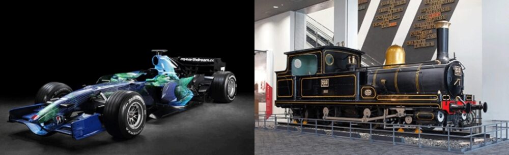 レーシング＆レールウェイヒストリー 京都 京都鉄道博物館 F1 レース レーシング 鉄道 新幹線 JR SL 乗り物 展示 イベント トークショー